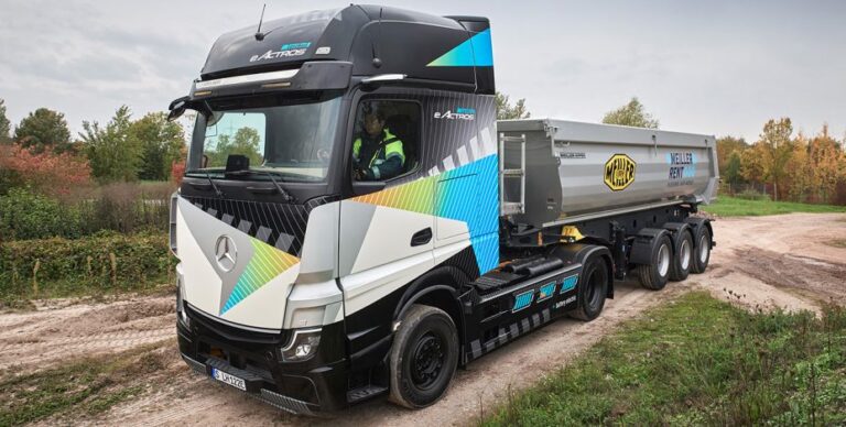 eActros LongHaul, il prototipo elettrico arriva anche in cantiere