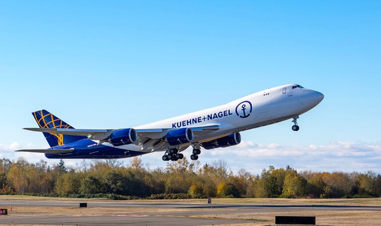 Kuehne+Nagel. Entra in servizio il primo Boeing 747-8 Freighter “Inspire”